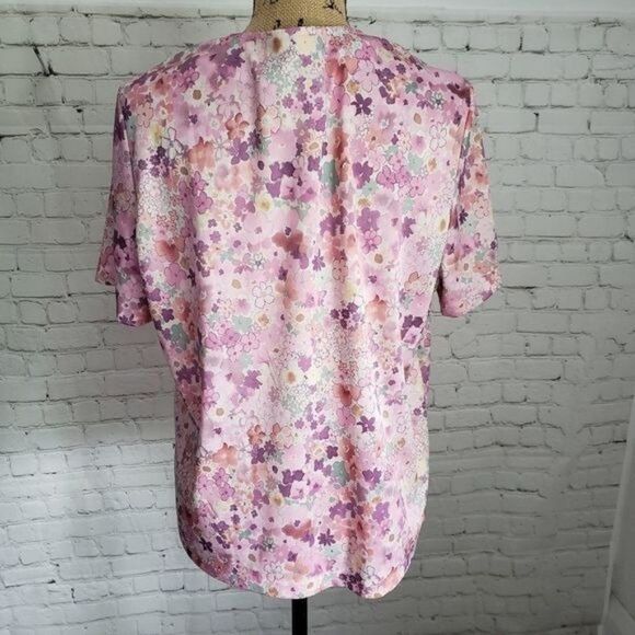 Pastel Pink Flower Power Botanical Shirt - Picture 4 of 9